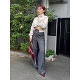 ロゴラインハーフジップショートスウェットトップス【セットアップ着用可能】 | EVRIS | 詳細画像25 