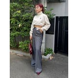 ロゴラインハーフジップショートスウェットトップス【セットアップ着用可能】 | EVRIS | 詳細画像26 