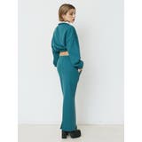 ロゴラインハーフジップショートスウェットトップス【セットアップ着用可能】 | EVRIS | 詳細画像5 