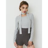 チョーカーリボン付リブトップス | EVRIS | 詳細画像4 