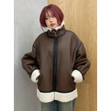 ブラウン | オーバーサイズボアブルゾン | EVRIS