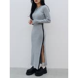 ラインデザインニットロングワンピース | EVRIS | 詳細画像8