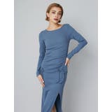 ドロストギャザーロングワンピース | EVRIS | 詳細画像2 