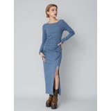 ドロストギャザーロングワンピース | EVRIS | 詳細画像3 