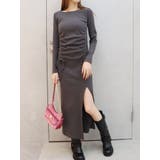 ドロストギャザーロングワンピース | EVRIS | 詳細画像9 