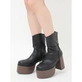 ウエスタンデザインプラットフォームブーツ | EVRIS | 詳細画像16 