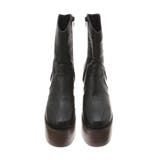 ウエスタンデザインプラットフォームブーツ | EVRIS | 詳細画像33 