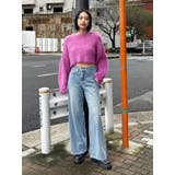 バックロゴワイドデニムパンツ | EVRIS | 詳細画像25 