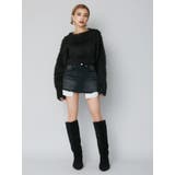 カラーシャギークロップドニットトップス | EVRIS | 詳細画像2 