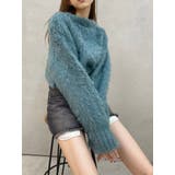 カラーシャギークロップドニットトップス | EVRIS | 詳細画像33 