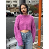 カラーシャギークロップドニットトップス | EVRIS | 詳細画像42 