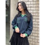 ネイビー | 裏毛ユニフォームミニワンピース | EVRIS