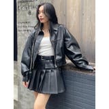 レザーライクプリーツミニスカート【セットアップ着用可能】 | EVRIS | 詳細画像23