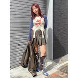 レザーライクプリーツミニスカート【セットアップ着用可能】 | EVRIS | 詳細画像31