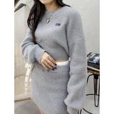 ワンポイントファンシーヤーンニットトップス【セットアップ着用可能】 | EVRIS | 詳細画像27 