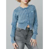 ワンポイントリブブリーチニットカーディガン | EVRIS | 詳細画像1