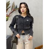 ワンポイントリブブリーチニットカーディガン | EVRIS | 詳細画像18