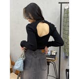 ワンポイントバックオープンケーブルニット | EVRIS | 詳細画像15 