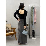 ワンポイントバックオープンケーブルニット | EVRIS | 詳細画像17 