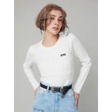 ホワイト | ワンポイントバックオープンケーブルニット | EVRIS