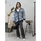 ソフトシャギーボーダーニットカーディガン | EVRIS | 詳細画像13 