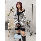 ソフトシャギーボーダーニットカーディガン | EVRIS | 詳細画像8 