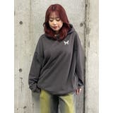 バタフライグラフィックオーバーサイズフーディー | EVRIS | 詳細画像18 