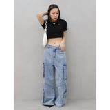 ボリュームカーゴデニムパンツ【セットアップ着用可能】 | EVRIS | 詳細画像10