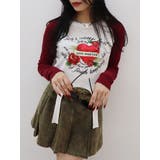 ローズグラフィックガーターデザイントップス | EVRIS | 詳細画像5