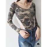 ラインストーンロゴオフショルボディースーツ | EVRIS | 詳細画像13