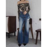 ラインストーンロゴオフショルボディースーツ | EVRIS | 詳細画像16