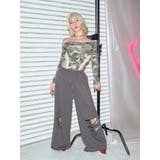 ラインストーンロゴオフショルボディースーツ | EVRIS | 詳細画像2