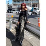 ラインストーンロゴオフショルボディースーツ | EVRIS | 詳細画像34