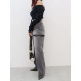 ラインストーンロゴオフショルボディースーツ | EVRIS | 詳細画像37