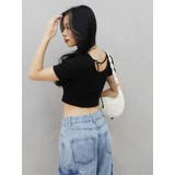 ワンポイントバックストラップTシャツ | EVRIS | 詳細画像14 