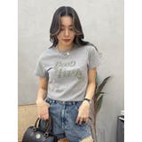 グレー | ジャストサイズグラフィックＴシャツ | EVRIS