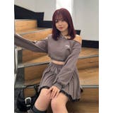 ワンショルダースウェットトップス【セットアップ着用可能】 | EVRIS | 詳細画像50 