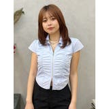 フロントジップシャーリングクロップドシャツ | EVRIS | 詳細画像19 