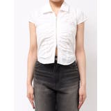 フロントジップシャーリングクロップドシャツ | EVRIS | 詳細画像30 