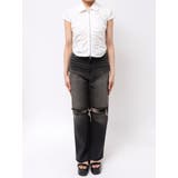 フロントジップシャーリングクロップドシャツ | EVRIS | 詳細画像31 