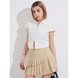 フロントジップシャーリングクロップドシャツ | EVRIS | 詳細画像7 