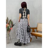 ランダムチェックアシンメトリースカート | EVRIS | 詳細画像11 