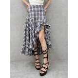 ランダムチェックアシンメトリースカート | EVRIS | 詳細画像12 