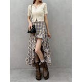 ランダムチェックアシンメトリースカート | EVRIS | 詳細画像23 