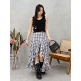 ランダムチェックアシンメトリースカート | EVRIS | 詳細画像9 