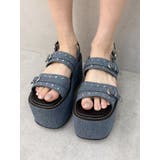 厚底スタッズモチーフプラットフォームサンダル | EVRIS | 詳細画像14 