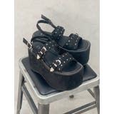 厚底スタッズモチーフプラットフォームサンダル | EVRIS | 詳細画像20 