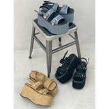 厚底スタッズモチーフプラットフォームサンダル | EVRIS | 詳細画像22 