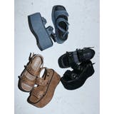 厚底スタッズモチーフプラットフォームサンダル | EVRIS | 詳細画像23 