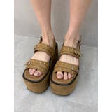 厚底スタッズモチーフプラットフォームサンダル | EVRIS | 詳細画像9 